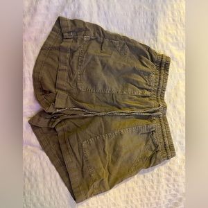 Army Green Cotton Shorts